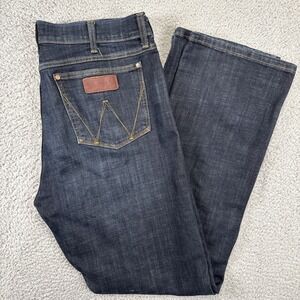 Wrangler Retro Slim Boot Jeans Mens 36x36 (fit 38x35) Dark Wash Western Rodeo
